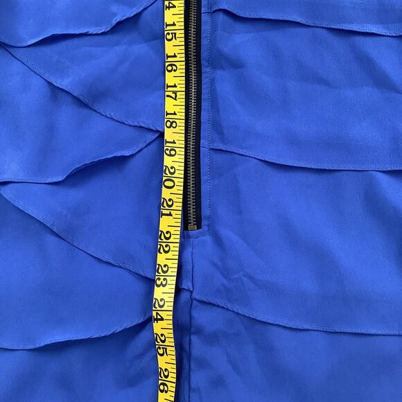 Lush Dress Women’s Small Periwinkle Blue Layered Ruffles‎ Sleeveless Summer - Picture 14 of 16